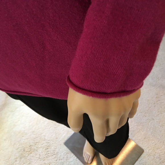 Magenta V-Neck Sweater - Picture 3 of 5